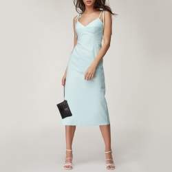 Pre Owned Saint Laurent Black Matelassé Leather New Jolie Wristlet Pouch