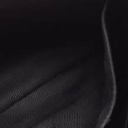 Pre Owned Saint Laurent Black Matelassé Leather New Jolie Wristlet Pouch