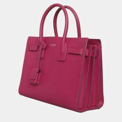 Pre Owned Saint Laurent Paris Grained Nano Sac De Jour Satchel Bag