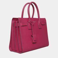 Pre Owned Saint Laurent Paris Grained Nano Sac De Jour Satchel Bag