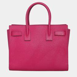 Pre Owned Saint Laurent Paris Grained Nano Sac De Jour Satchel Bag