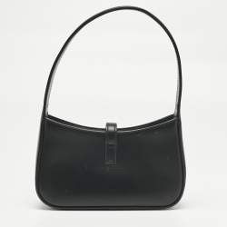 Pre Owned Saint Laurent Black Leather Mini LE 5 À 7 Bag