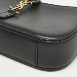 Pre Owned Saint Laurent Black Leather Mini LE 5 À 7 Bag