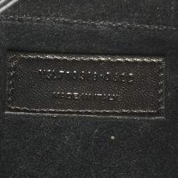 Pre Owned Saint Laurent Black Leather Mini LE 5 À 7 Bag