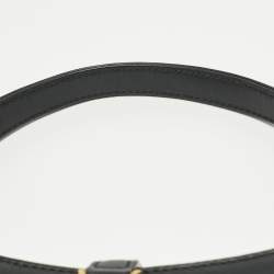 Pre Owned Saint Laurent Black Leather Mini LE 5 À 7 Bag