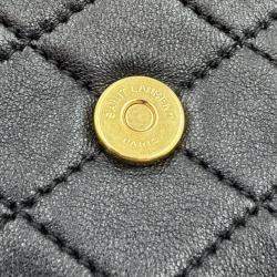 Pre Owned Saint Laurent black Quilted Leather Mini Nolita Shoulder Bag