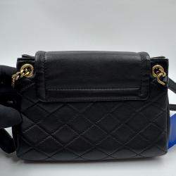 Pre Owned Saint Laurent black Quilted Leather Mini Nolita Shoulder Bag
