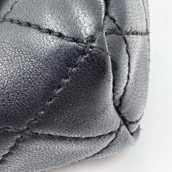 Pre Owned Saint Laurent black Quilted Leather Mini Nolita Shoulder Bag