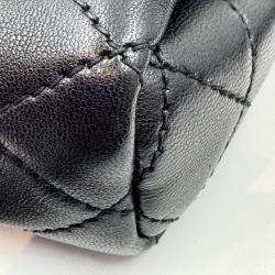 Pre Owned Saint Laurent black Quilted Leather Mini Nolita Shoulder Bag