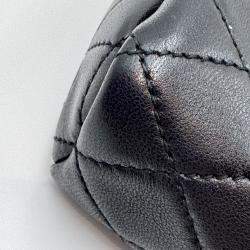 Pre Owned Saint Laurent black Quilted Leather Mini Nolita Shoulder Bag