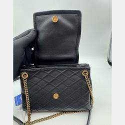 Pre Owned Saint Laurent black Quilted Leather Mini Nolita Shoulder Bag