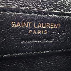 Pre Owned Saint Laurent black Quilted Leather Mini Nolita Shoulder Bag