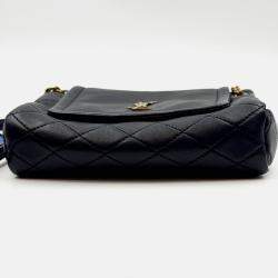 Pre Owned Saint Laurent black Quilted Leather Mini Nolita Shoulder Bag