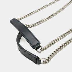 Pre Owned Saint Laurent Lulu Black Quilted Leather Chain Shoulder Bag