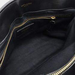 Pre Owned Saint Laurent Lulu Black Quilted Leather Chain Shoulder Bag