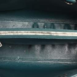 Pre Owned Saint Laurent Green Leather Baby Classic Sac De Jour Tote