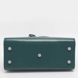 Pre Owned Saint Laurent Green Leather Baby Classic Sac De Jour Tote
