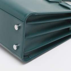 Pre Owned Saint Laurent Green Leather Baby Classic Sac De Jour Tote