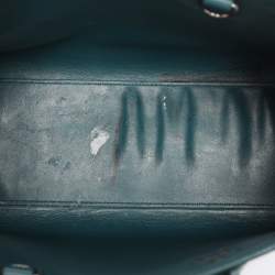 Pre Owned Saint Laurent Green Leather Baby Classic Sac De Jour Tote