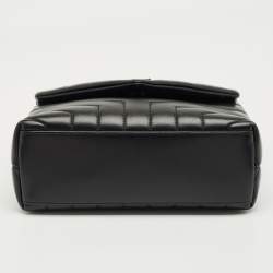 Pre Owned Saint Laurent Black Quilted Leather Small Loulou Shoulder Bag