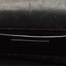 Pre Owned Saint Laurent Black Leather Medium Kate Tassel Chain Shoulder Bag