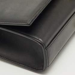 Pre Owned Saint Laurent Black Leather Medium Kate Tassel Chain Shoulder Bag