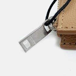 Pre Owned Saint Laurent Paris Beige Leather card wallet