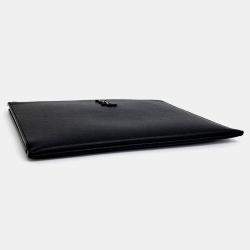 Pre Owned Saint Laurent Paris Black Leather Clutch