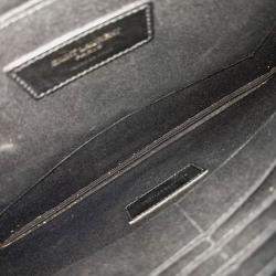 Pre Owned Saint Laurent Paris Black Leather Clutch