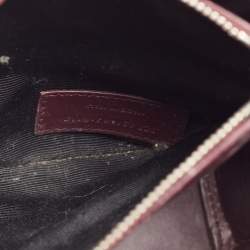 Pre Owned Saint Laurent Red Croc Embossed Leather Baby Classic Sac De Jour Tote