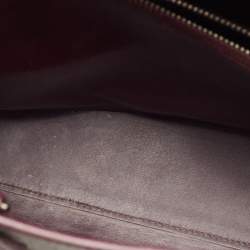 Pre Owned Saint Laurent Red Croc Embossed Leather Baby Classic Sac De Jour Tote