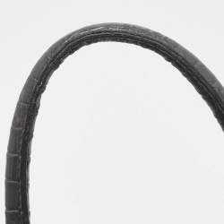 Pre Owned Saint Laurent Grey Croc Embossed Leather Baby Classic Sac De Jour Tote