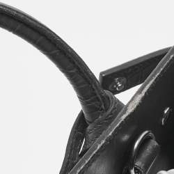 Pre Owned Saint Laurent Grey Croc Embossed Leather Baby Classic Sac De Jour Tote