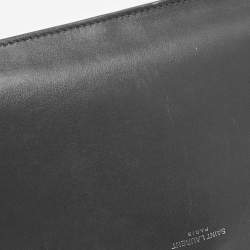 Pre Owned Saint Laurent Grey Croc Embossed Leather Baby Classic Sac De Jour Tote