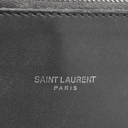 Pre Owned Saint Laurent Grey Croc Embossed Leather Baby Classic Sac De Jour Tote