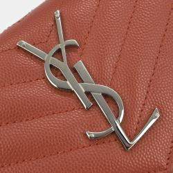 Pre Owned Saint Laurent Pink Envelope WOC Wallet on Chain Handbag