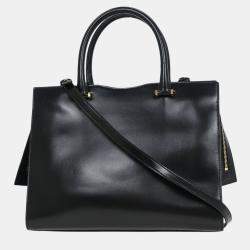 Pre Owned Saint Laurent Black Uptown 2way Handbag