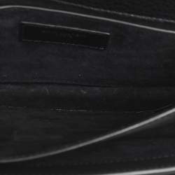 Pre Owned Saint Laurent Paris Black Leather Medium Sunset Crossbody Bag