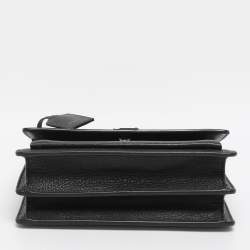 Pre Owned Saint Laurent Paris Black Leather Medium Sunset Crossbody Bag