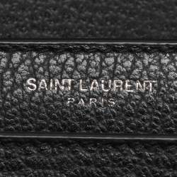 Pre Owned Saint Laurent Paris Black Leather Medium Sunset Crossbody Bag