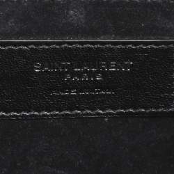 Pre Owned Saint Laurent Paris Black Leather Medium Sunset Crossbody Bag