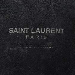 Pre Owned Saint Laurent Black Croc Embossed Leather Nano Classic Sac De Jour Tote