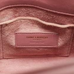 Pre Owned حقيبة يد توتس سان لوران نانو كلاسيك جلد زهري