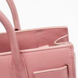 Pre Owned حقيبة يد توتس سان لوران نانو كلاسيك جلد زهري