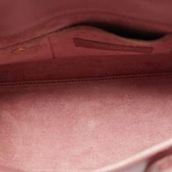 Pre Owned حقيبة يد توتس سان لوران نانو كلاسيك جلد زهري