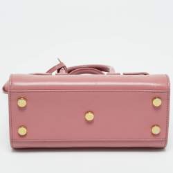 Pre Owned حقيبة يد توتس سان لوران نانو كلاسيك جلد زهري