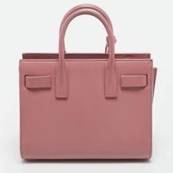 Pre Owned حقيبة يد توتس سان لوران نانو كلاسيك جلد زهري