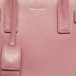 Pre Owned حقيبة يد توتس سان لوران نانو كلاسيك جلد زهري