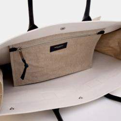 Pre Owned Saint Laurent Large Canvas Rive Gauche Tote
