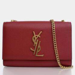 Pre Owned Saint Laurent Small Calfskin Kate Bag